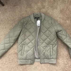 BRAND NEW W TAGS Forever 21 Grey Jacket Windbreake